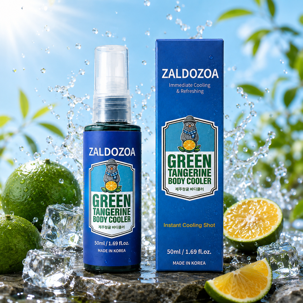 ZALDOZOA Jeju Green Tangerine Body Cooling Mist 50ml | Menthol