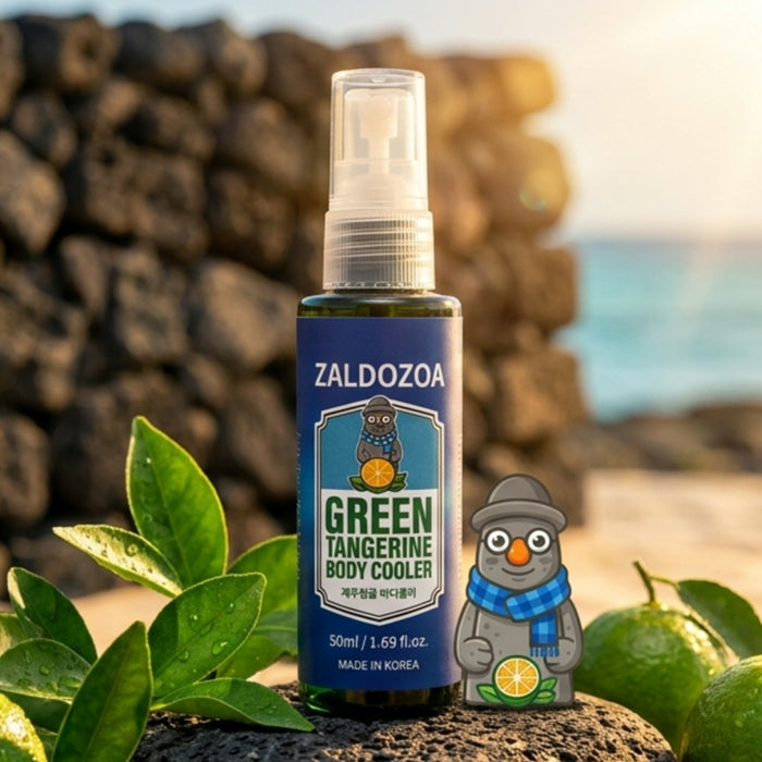 ZALDOZOA Jeju Green Tangerine Body Cooling Mist 50ml | Menthol