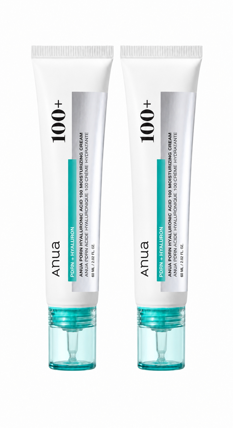 Anua PDRN Hyaluronic Acid 100 Moisturizing Cream 60ml Double Set