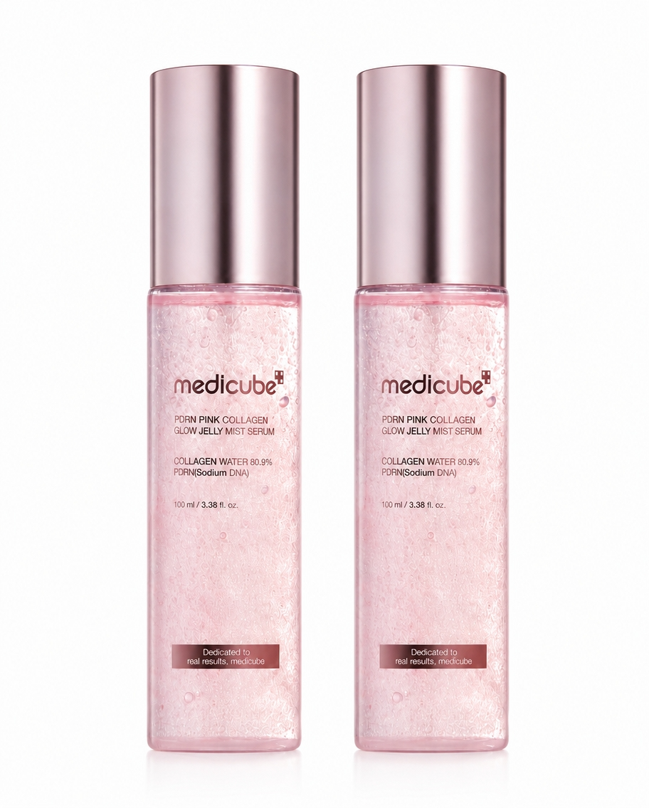 Medicube PDRN Pink Collagen Glow Jelly Mist Serum 100ml Double