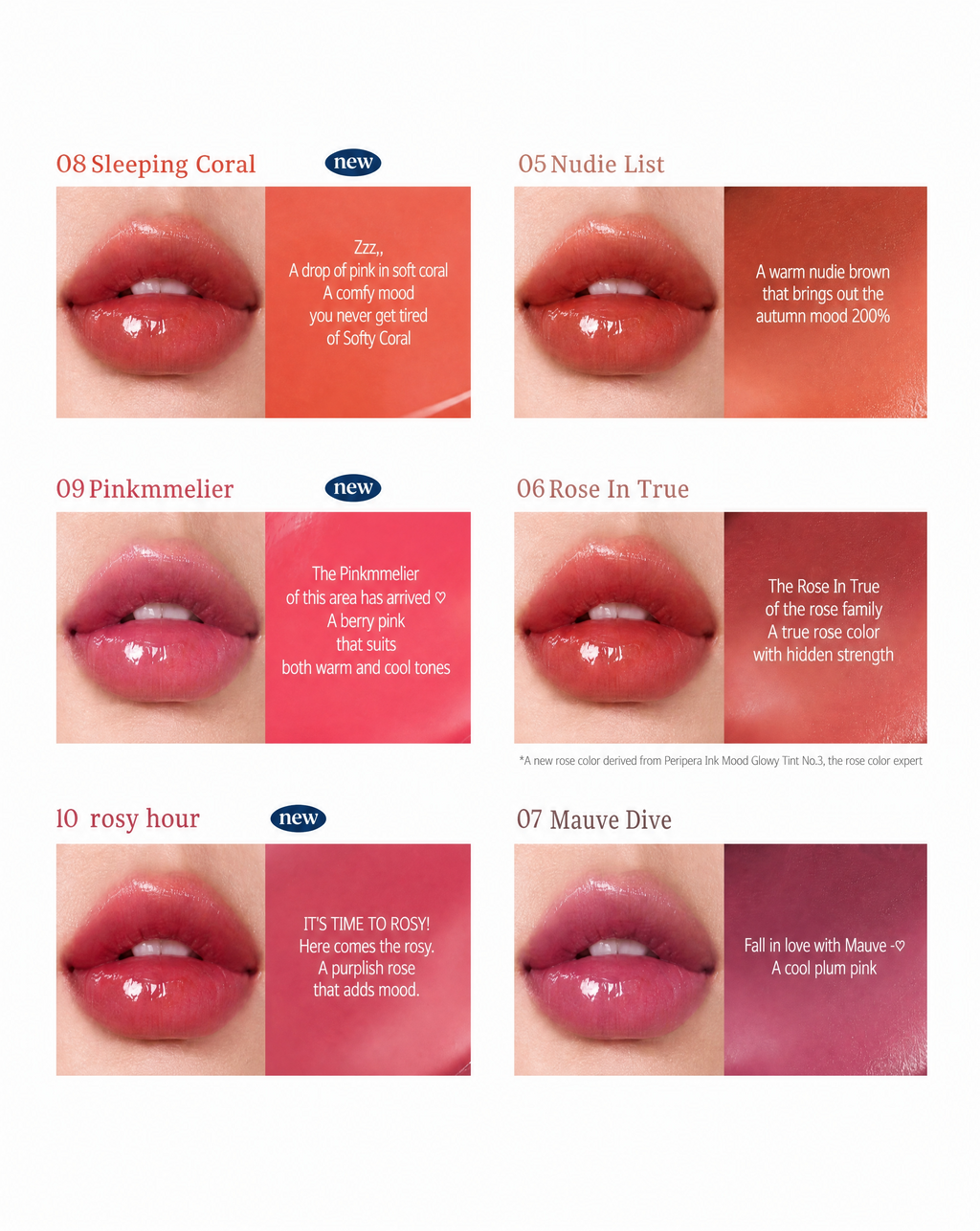 peripera Ink Mood Glowy Balm (6 Colors)
