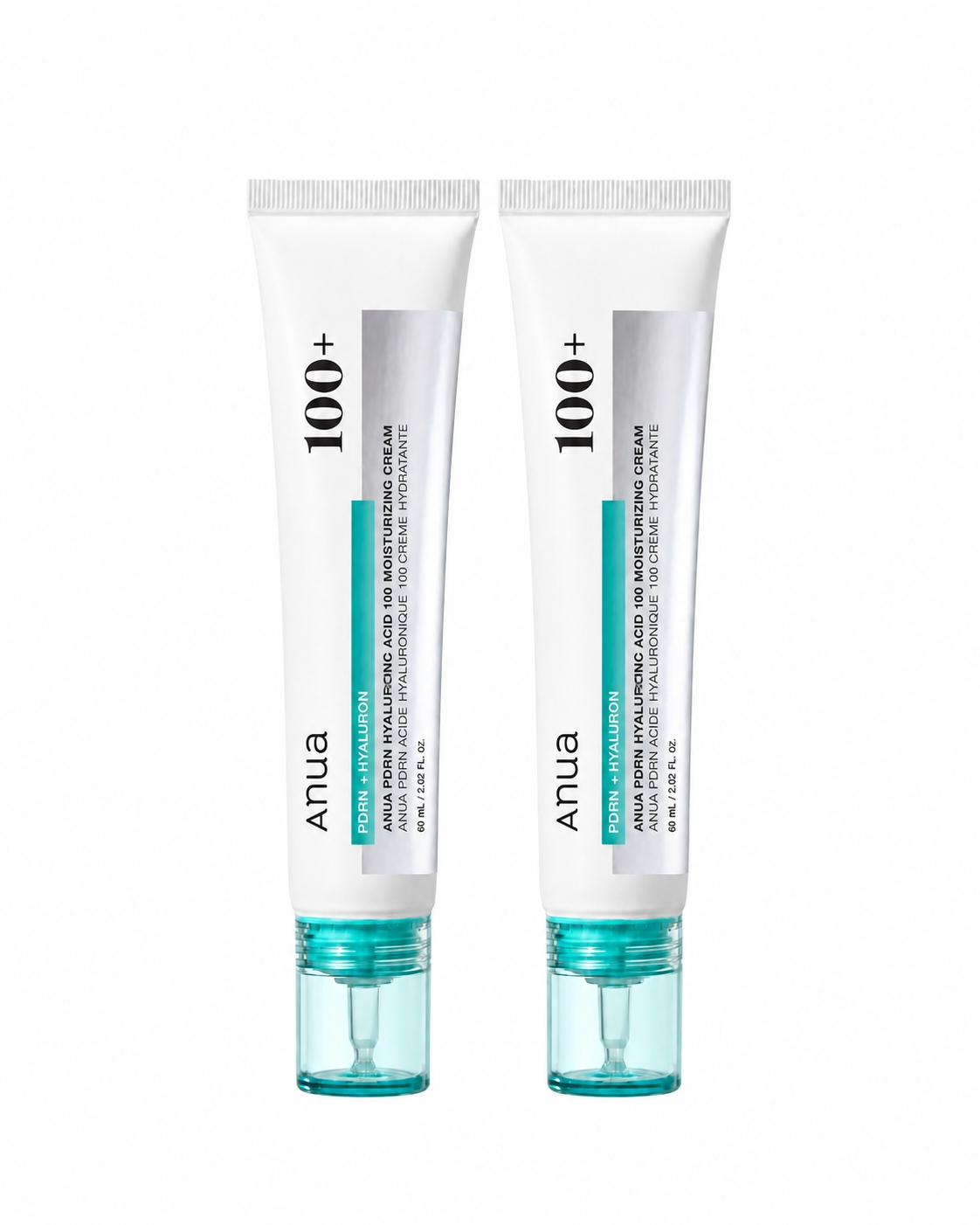 Anua PDRN Hyaluronic Acid 100 Moisturizing Cream 60ml Double Set