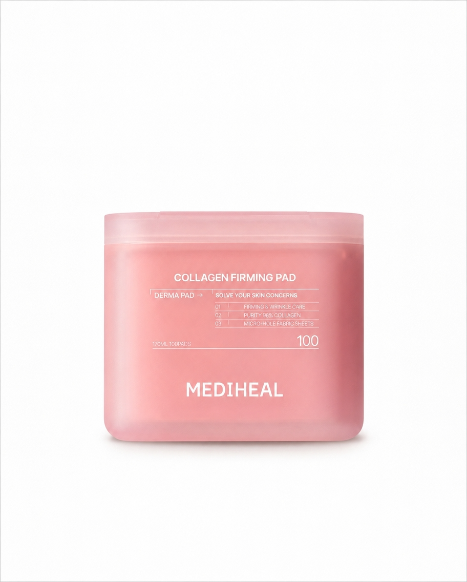 MEDIHEAL Derma Toner 100 Pads | Collagen Firming Pad