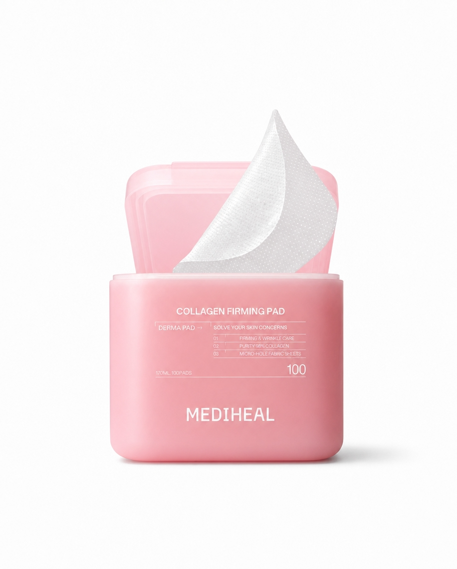 MEDIHEAL Derma Toner 100 Pads | Collagen Firming Pad