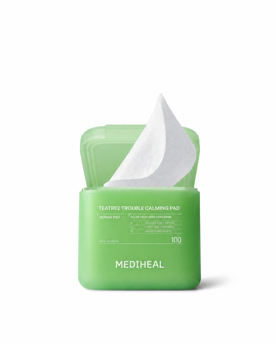 MEDIHEAL Derma Toner 100 Pads | Teatree Trouble Calming Pad