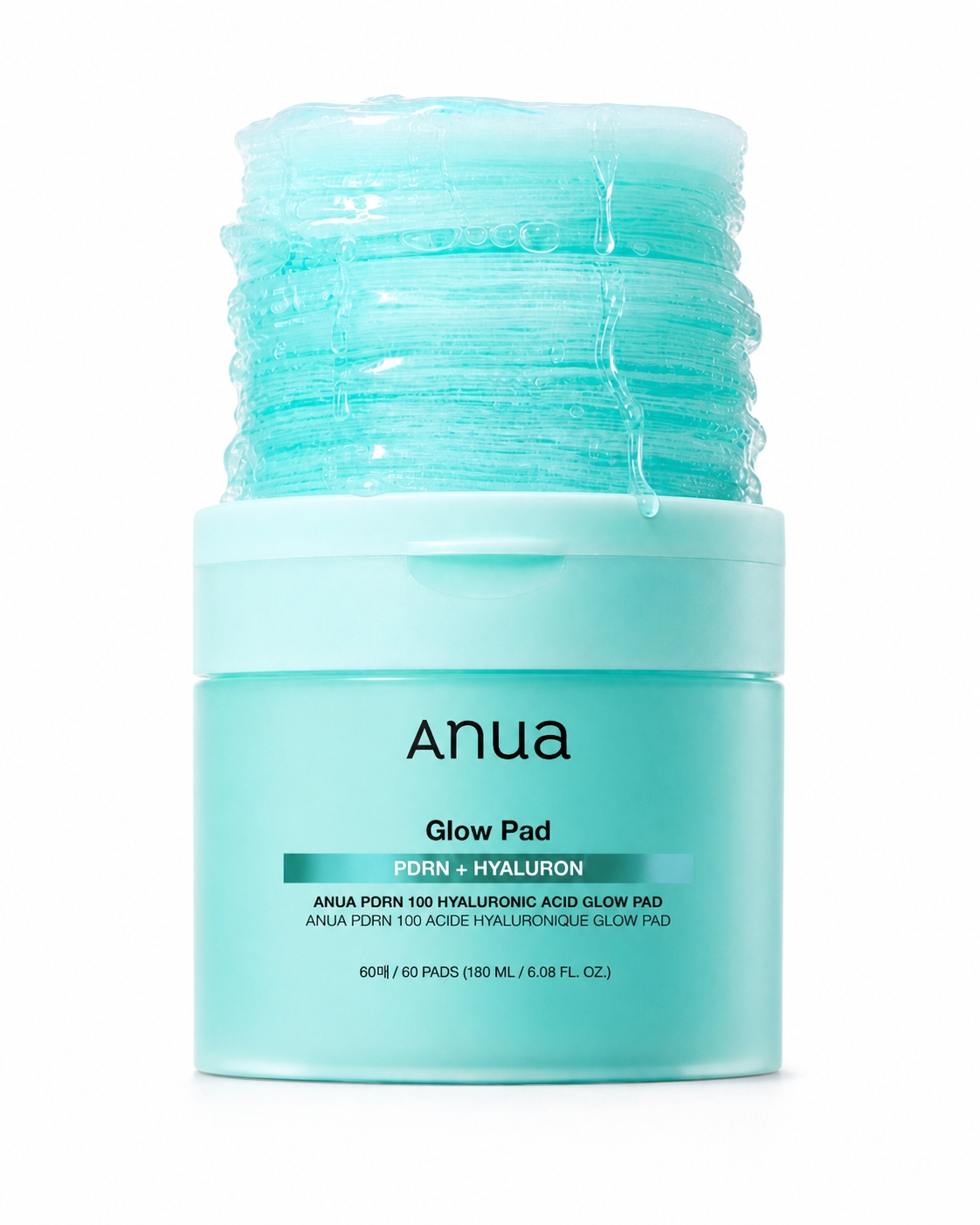 Anua PDRN 100 Hyaluronic Acid Glow Pad 60 Pads